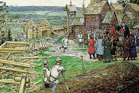 Основание Кремля. Постройка новых стен Кремля Юрием Долгоруким в 1156 году